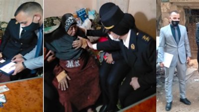 «الداخلية» تزور منزل عجوز من ذوي الاحتياجات لتجديد بطاقتها