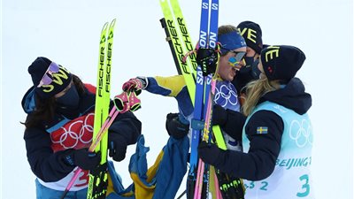 نتائج السيدات بدورة الألعاب الشتوية في يومها الـ13