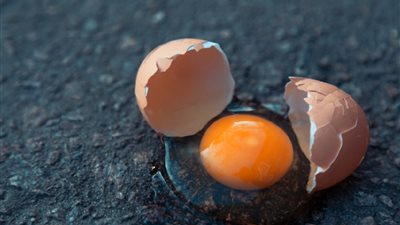 تفسير رؤية البيض المكسور في المنام وعلاقته بالبُعد والفراق 