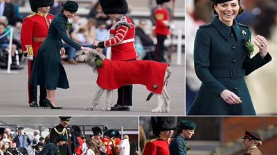 «كيت ميدلتون» تتألق بزيارة الحرس الأيرلندي في يوم القديس باتريك