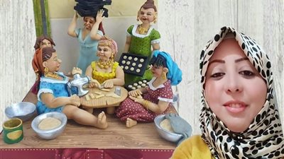 نحاتة بدرجة شيف.. نُهى تُبدع في «الكيك ديكوريشن» على هيئة تماثيل| صور
