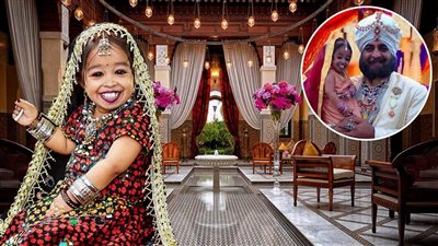 «إلهة الهند» جيوتي أمجي أقصر امرأة في العالم: «أعشق المكياج والتمثيل وطهي الدجاج»