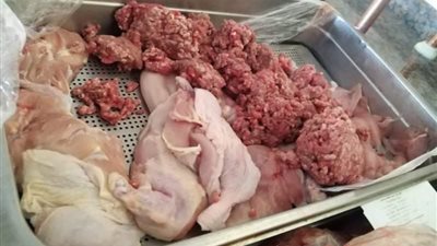 ضبط 20 طن هياكل ولحوم مفرومة غير صالحة للاستخدام الآدمي بمنشأة القناطر