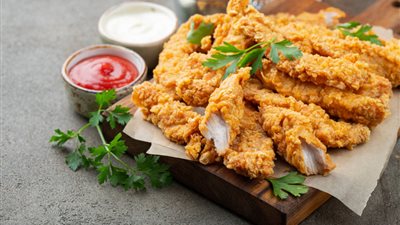 طريقة عمل تشيكن ستريبس... فيديو جراف 