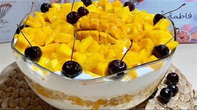 طريقة عمل الكنافة بالمانجو للشيف فاطمة أبو حاتي (فيديو)