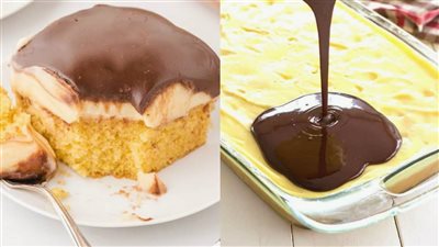 طريقة عمل كيك البوسطن بمكونات بسيطة.. للشيف آية حبيب