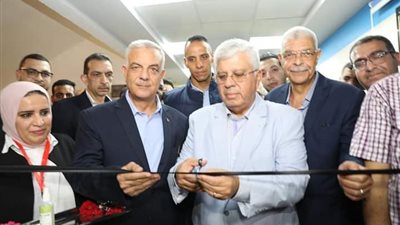 وزير التعليم العالي يضع حجر أساس المدينة الطبية لجامعة المنوفية