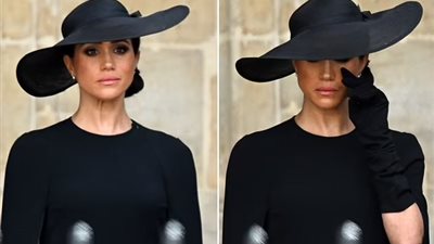 في الجنازة الرسمية للملكة إليزابيث الثانية.. «ميجان ماركل» تودع صاحبة الجلالة بالدموع