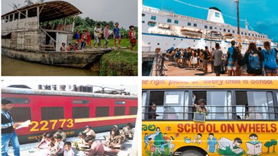 أغرب أماكن التعليم في العالم.. 4 مدارس داخل وسائل المواصلات!