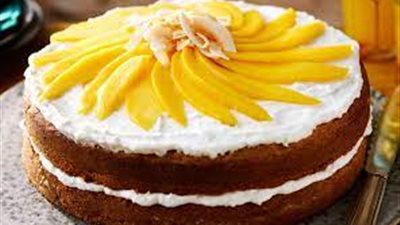 طريقة عمل كيك المانجو بجوز الهند.. للشيف أميرة شنب