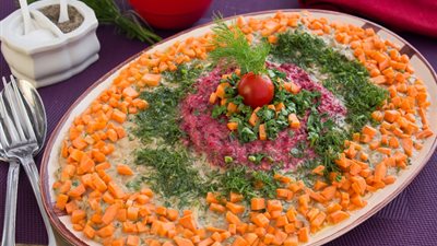 طريقة عمل سلطة البابا غنوج بالبنجر.. للشيف الشربيني