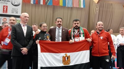  البطلة حنين محمود تتوج كأفضل لاعبة في بطولة العالم للكاراتيه بسلوفينيا 