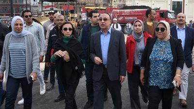 محافظ الإسكندرية يتفقد التجهيزات النهائية لمشروع تطوير محطة مصر