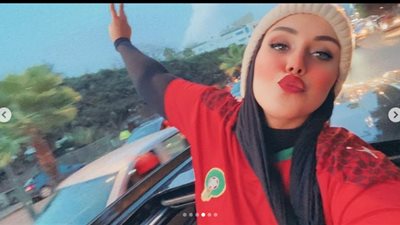 3 مؤثرات بالسوشيال ميديا يشعلن مدرجات المونديال بعد فوز منتخب المغرب| صور