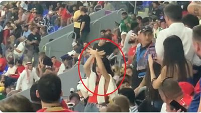 سر طرد مشجعة من المدرجات خلال مباراة في كأس العالم.. فيديو وصور