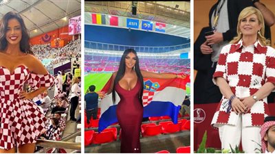 3 مشجعات كرواتيات خطفن الأنظار في مدرجات قطر