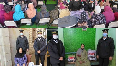 صور| الداخلية تواصل قوافل مساعدات الأسر المصرية والمسنات