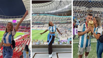 بعد تقبيلها لكأس العالم| أبرز إطلالات زوجة لاعب الأرجنتين بالمونديال| صور