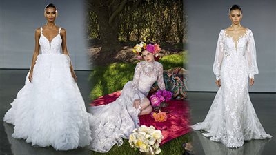 «لو فرحك في الشتاء» تعرفي على موضة فساتين زفاف 2023