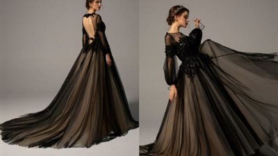 « موضة 2023» فتيات يخرجن عن المألوف ويرتدين فساتين زفاف باللون الأسود