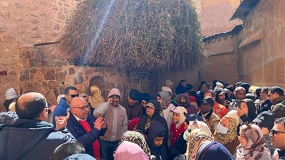 وفد أكاديمية ناصر يشيد بجمال وروحانيات سانت كاترين