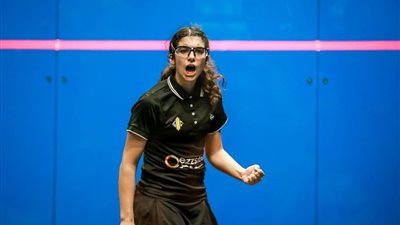 أمينة عرفي أصغر لاعبة في التاريخ تفوز ببطولة الجمهورية لسيدات الإسكواش