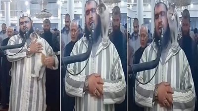 «قطة الشيخ مهساس» اقتحمت صلاة التراويح وقبلت الإمام في الصلاة