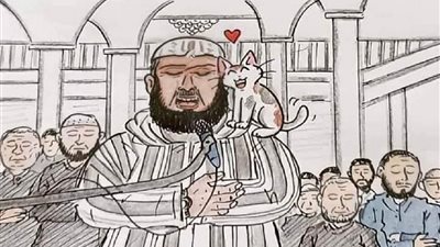 أول تعليق للشيخ الجزائري «وليد مهساس» على واقعة اقتحام قطة لصلاة التراويح