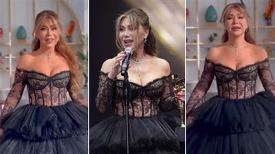 إطلالة خلابة للنجمة نوال الزغبي من حفل «إيمي جالا» بدبي