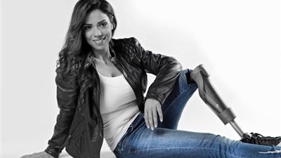 اللبنانية دارين بربر مدربة لياقة دخلت موسوعة جينيس بساق صناعية