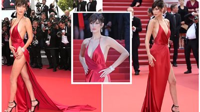 بيلا حديد صاحبة أجرأ فستان في تاريخ مهرجان كان السينمائي الدولي 