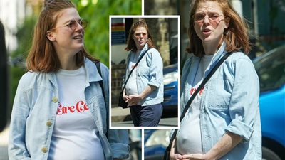 نجمة لعبة العروش «روز ليزلي» تستعرض حملها بنزهة تحت أشعة الشمس 