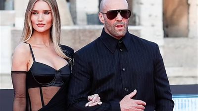 بفستان أسود شفاف| هنتنجتون وايتلي وزوجها جيسون ستاثام بالعرض الأول لفيلم Fast X