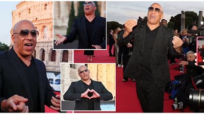 فين ديزل يهدي القلوب والقبلات لجمهوره في العرض الأول من فيلم Fast X