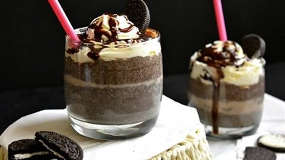 طريقة عمل ميلك  شيك اوريو بخطوات بسيطة في البيت