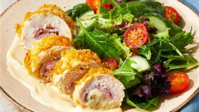 طريقة عمل رول الدجاج المحشي خطوة بخطوة