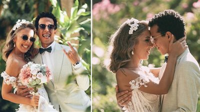 الصور الأولى من حفل زفاف طه دسوقي ونادين كتشيدجيان (صور) 