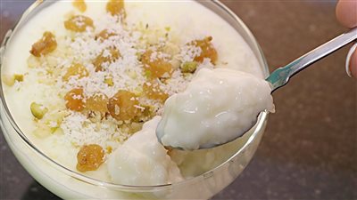 طريقة عمل الأرز باللبن في المنزل مثل المحلات