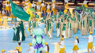 افتتاح دورة الألعاب الآسيوية بحضور رئيس اللجنة الأولمبية السعودية 