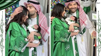 اليوم الوطني السعودي 93.. الكويتية فرح الهادي ترتدي عباءة بعلم المملكة (صور)