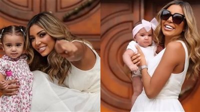 علياء بسيوني تخطف الأنظار بجلسة تصوير جديدة مع ابنتيها 