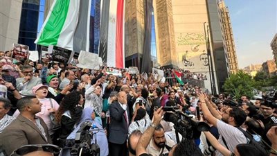 المئات يشاركون في مظاهرة نقابة الصحفيين تضامنا مع فلسطين ورفضا للتهجير (صور)