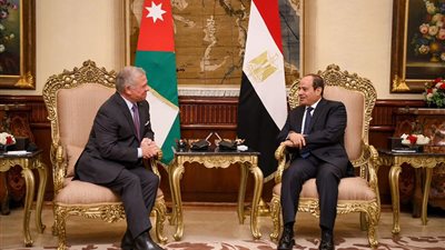 الرئيس السيسي والملك عبد الله ينددان بسياسة العقاب الجماعي لغزة 