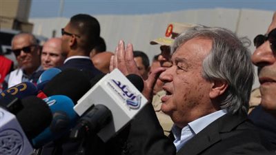 جوتيريش من معبر رفح: شاحنات المساعدات تمثل الفارق بين الحياة والموت لغزة