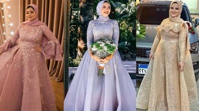 تشكيلة فساتين خطوبة للمحجبات 2024