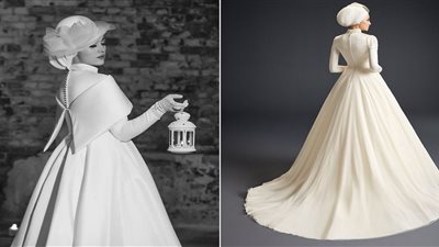 تشكيلة فساتين زفاف من الساتان بتصاميم محتشمة     