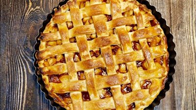 طريقة عمل فطيرة التفاح بالقرفة