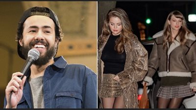 تايلور سويفت وسيلينا جوميز في عرض كوميدي لفنان مصري (صور)