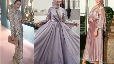 تشكيلة فساتين سهرة للمحجبات لحفل رأس السنة 2024 (صور) 