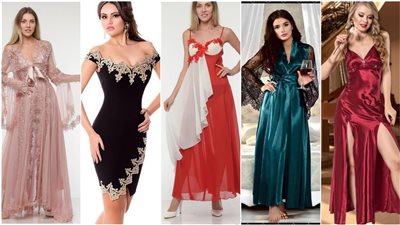 تشكيلة قمصان نوم حرير للاحتفال برأس السنة 2024